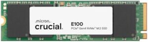 Crucial E100 2TB M.2 NVMe PCIe Gen4 Internal SSD, Up to 5,000MB/s, Laptop & Desktop Compatible - CT2000E100SSD8