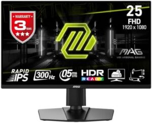 MSI MAG 255PXF LED-Monitor 62.2 cm (24.5") Full HD - HDMI/DP - Schwarz (MAG 255PXF)