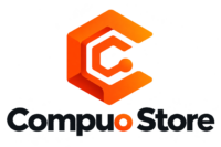 compuo store orange 3d logo